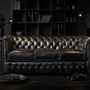 CHESTERFIELD, canapé 2pl.