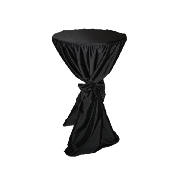 Mange debout nappe noir