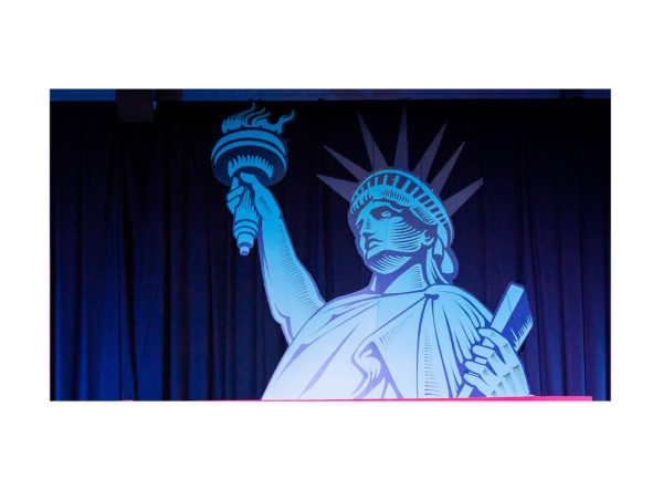 Silhouette statue de la Liberté