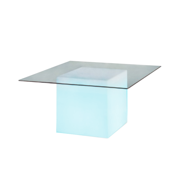 SQUARE, table carrée lumineuse (SLIDE)