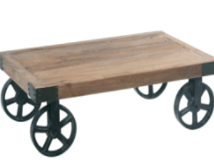 CLUSAZ, table basse chariot